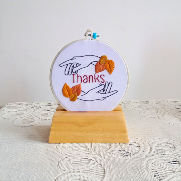 *FREE* PDF Embroidery Pattern "THANKS" - Image 2