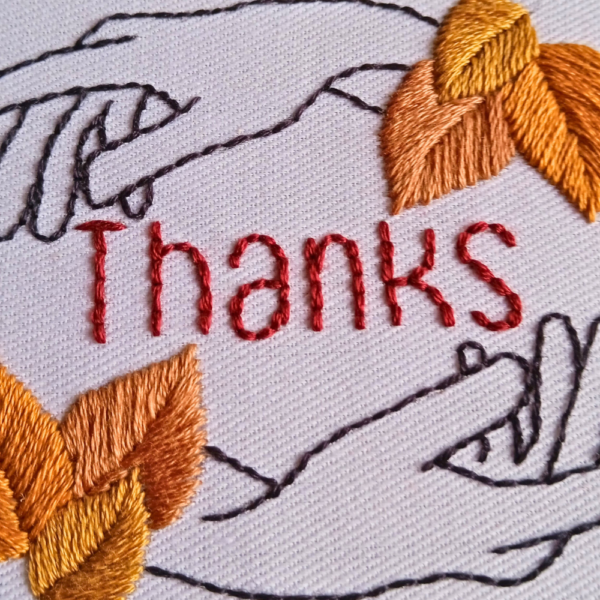 *FREE* PDF Embroidery Pattern "THANKS" - Image 5
